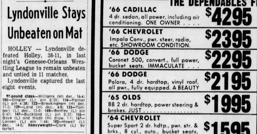 Lyndonville Stays Unbeaten on Mat