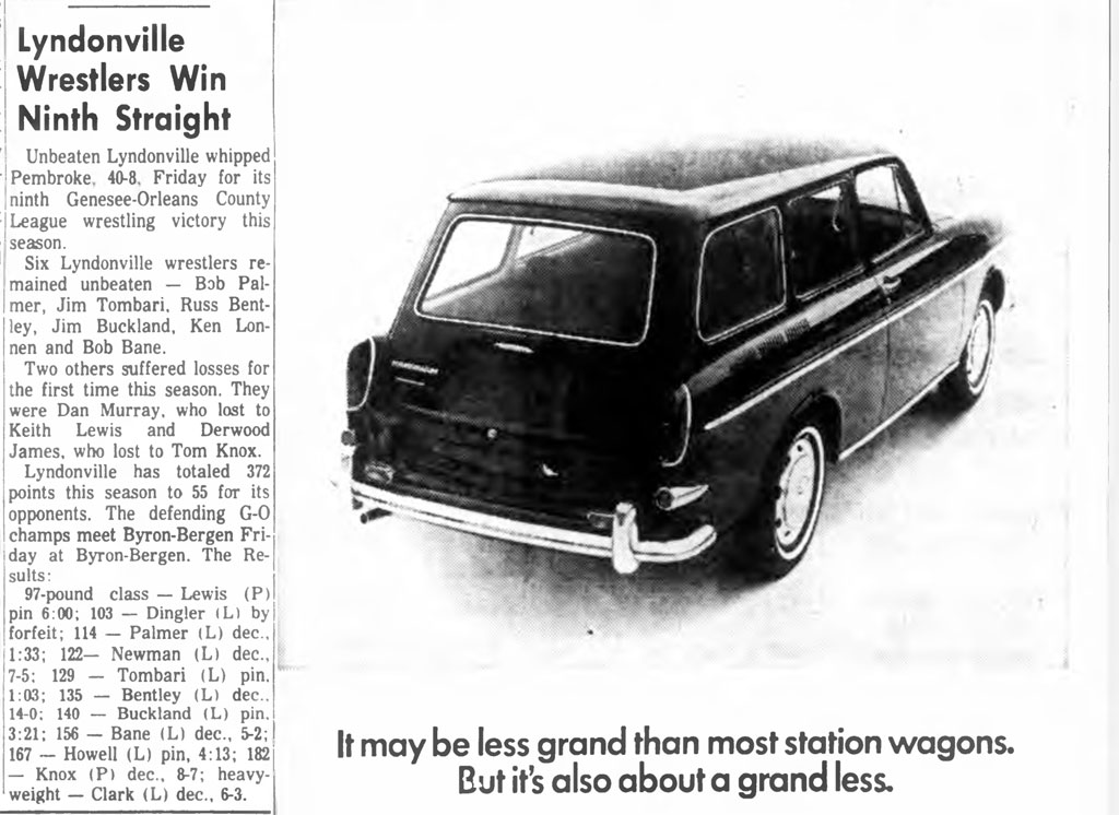 Lyndonville Wrestlers Win Ninth Straight