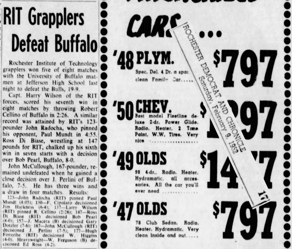 RIT Grapplers Defeat Buffalo