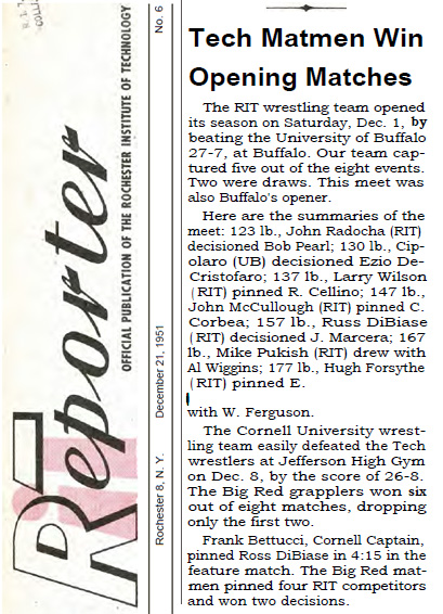 Tech Matmen Win opening Matches