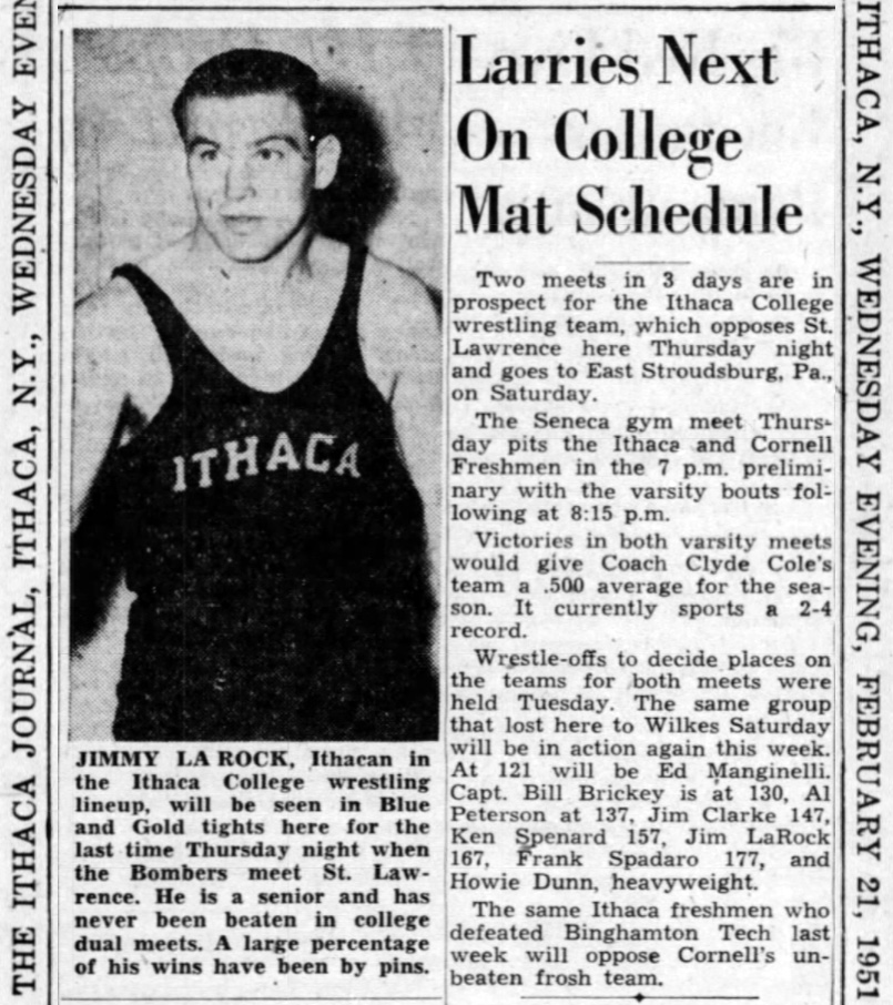 Larries Next On College Mat Schedule