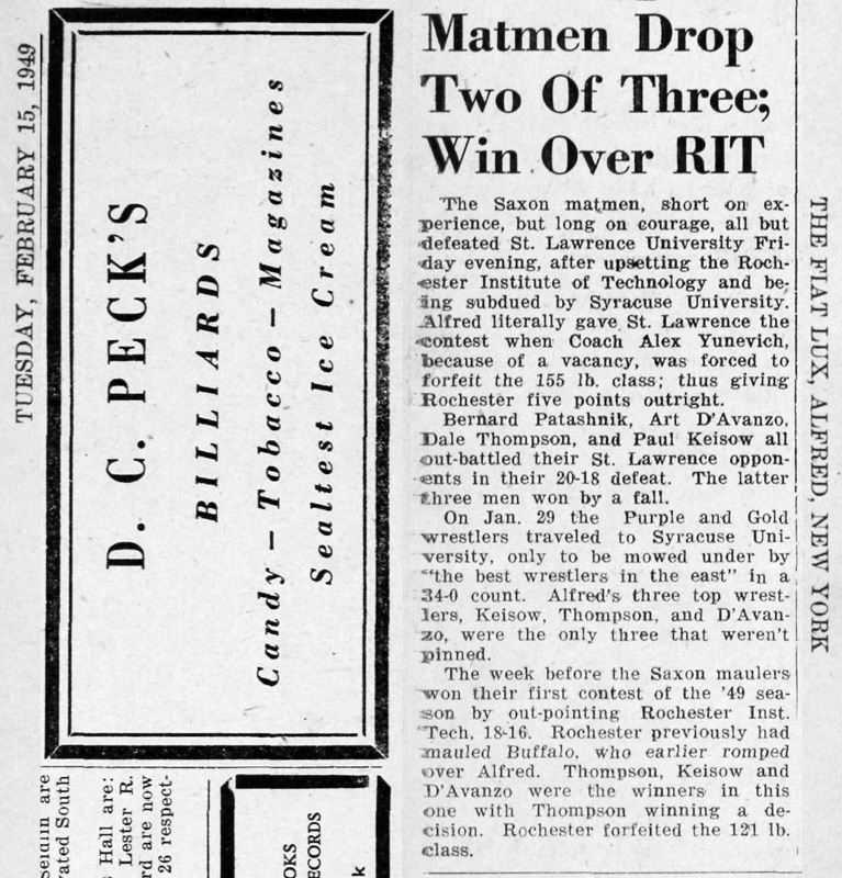 Alfred Matmen Drop Two Of Three