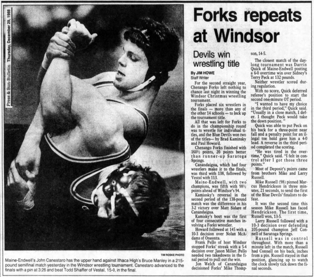 Forks repeats at Windsor