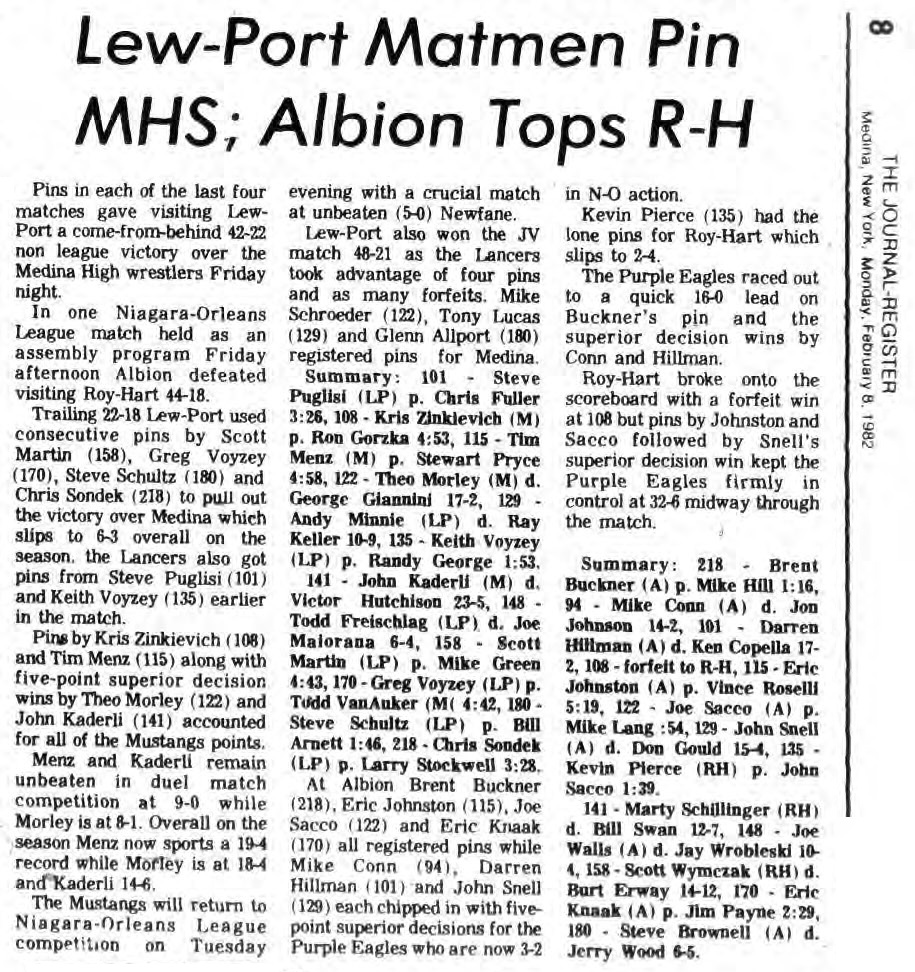 Lew-Port Matmen Pin Medina