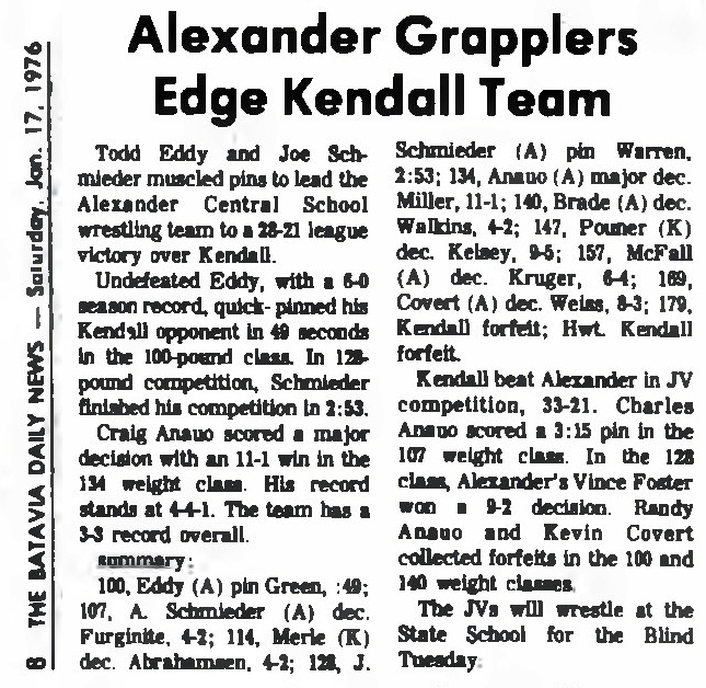Alexander Grapplers Edge Kendall