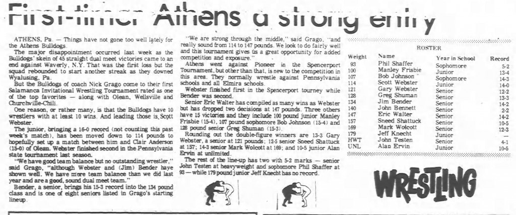 1978-1979 Athens Wildcats