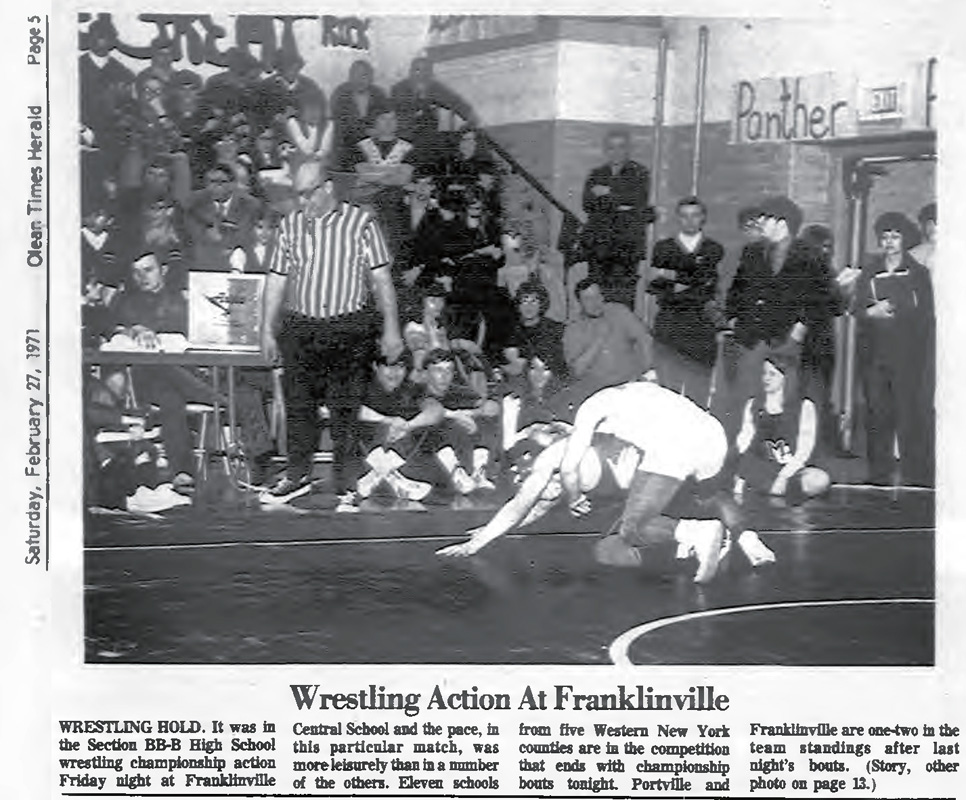 Wrestling Action At Franklinville