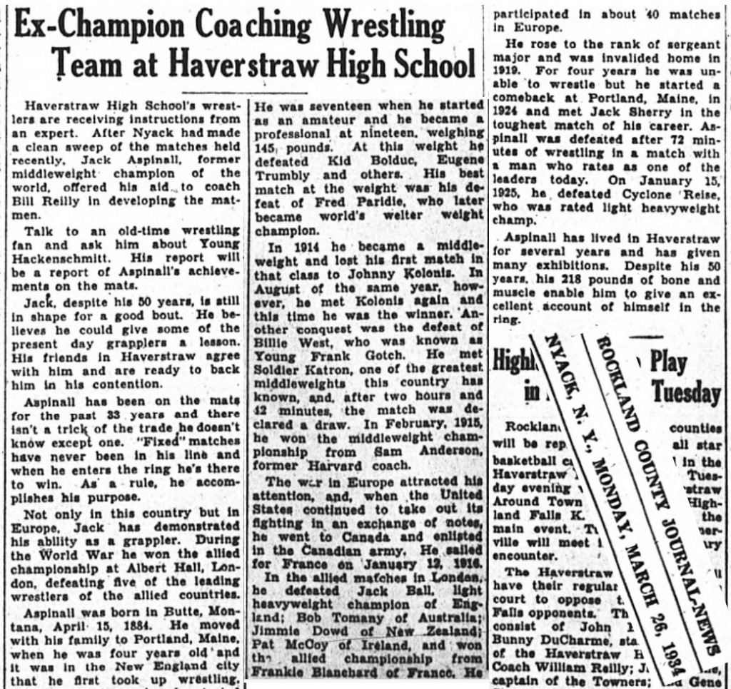 Ex-Champion Coaching Wrestling Team at Haverstraw High School