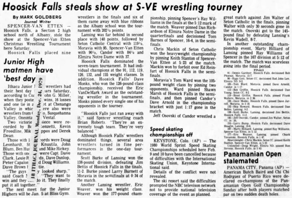 Hoosick Falls steals show at S-VE wrestling