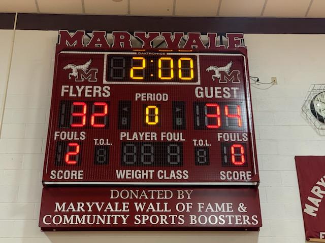 Flyers 32, Guests 34