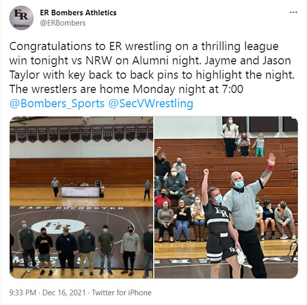 East Rochester edges North Rose