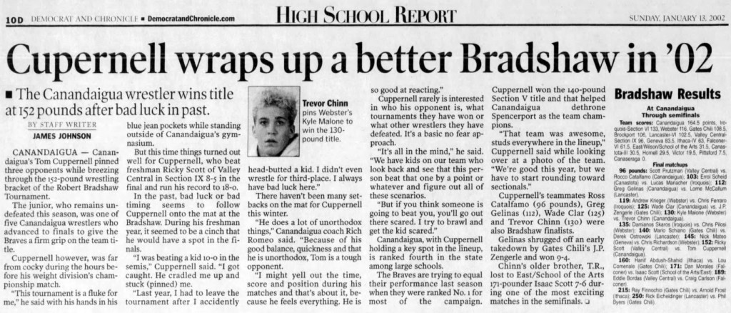 Cuppernell wraps up a better Bradshaw in '02