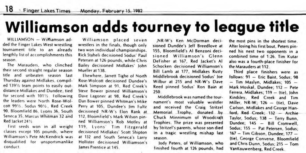 Williamson adds tourney to league title