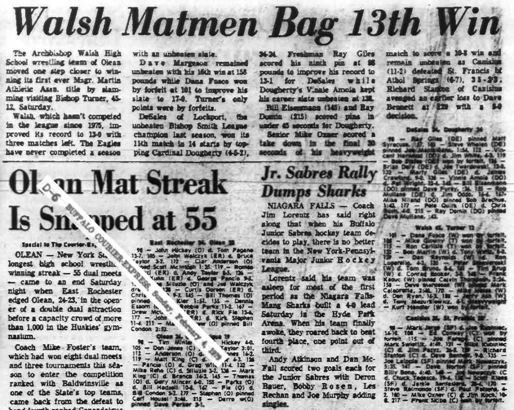 Walsh Matmen Bag 13th Win