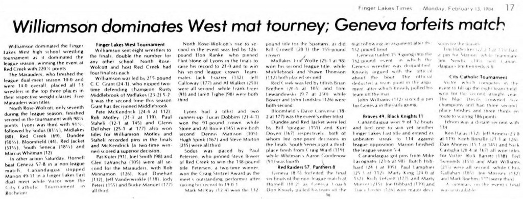 Williamson dominates West mat tourney