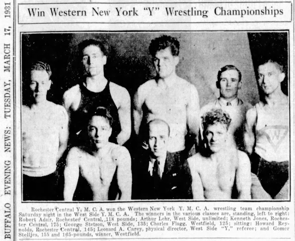 Win Western NY YMCA Wrestling Championships