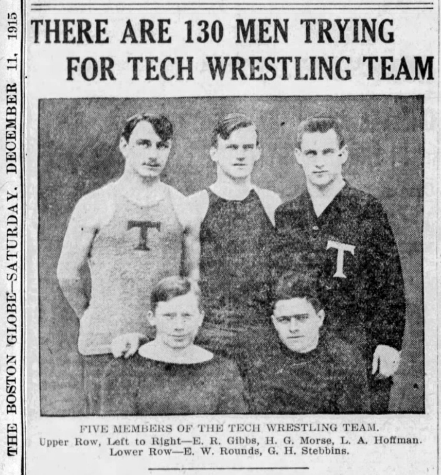 Five Members of the Tech Wrestling Team