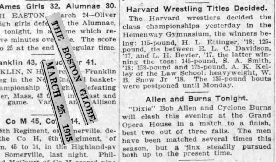 Harvard Wrestling Titles Decided