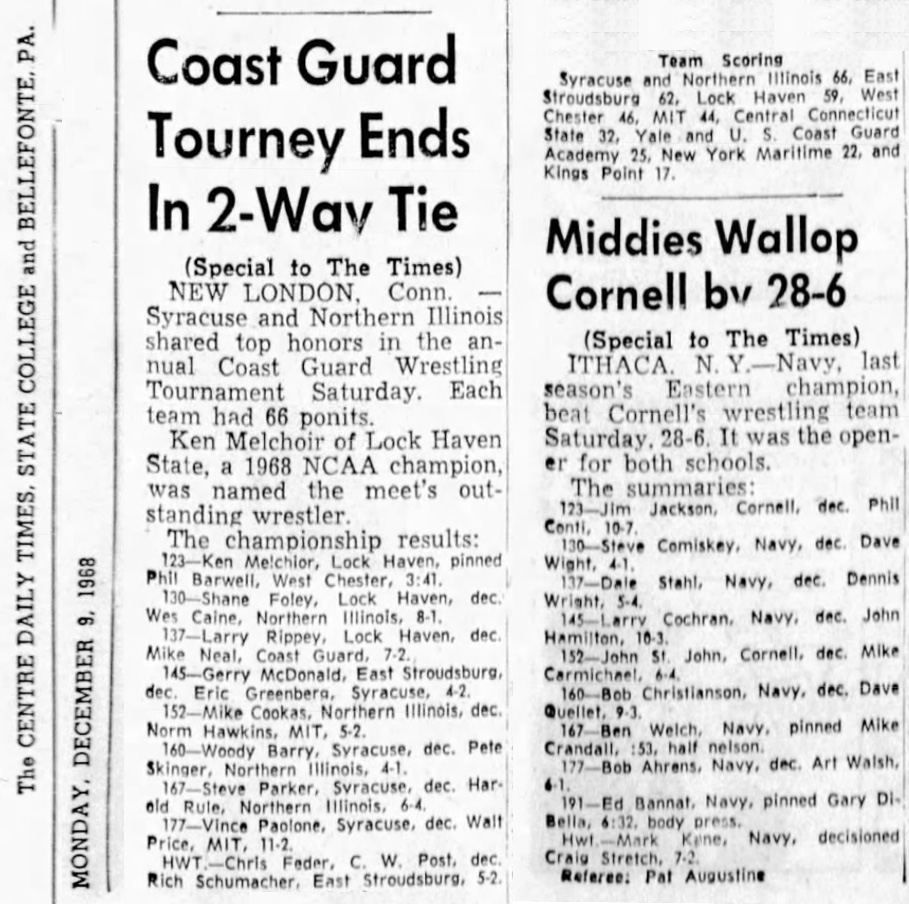 Coast Guard Tourney Ends In 2-Way Tie