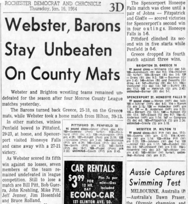 Pittsford Overpowers Penfield