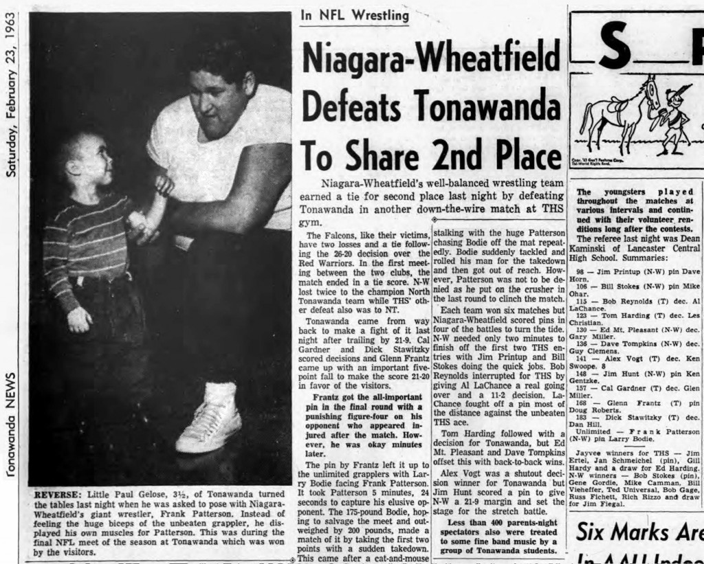 Niagara-Wheatfield Defeats Tonawanda To Shared 2nd Place