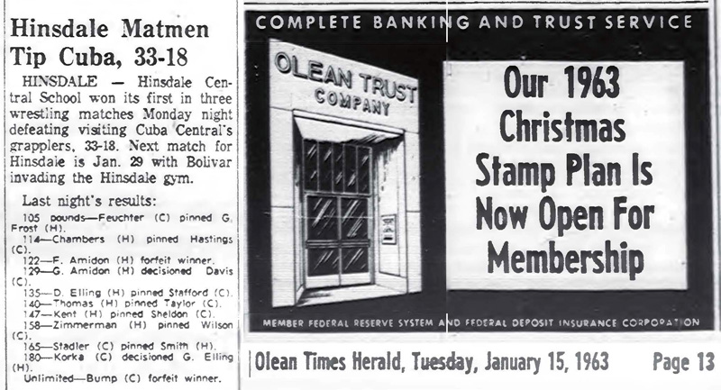 Hinsdale Matmen Tip Cuba, 33-18