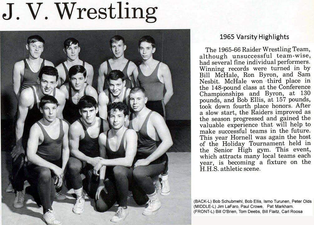 Hornell JV Team 1965-1966