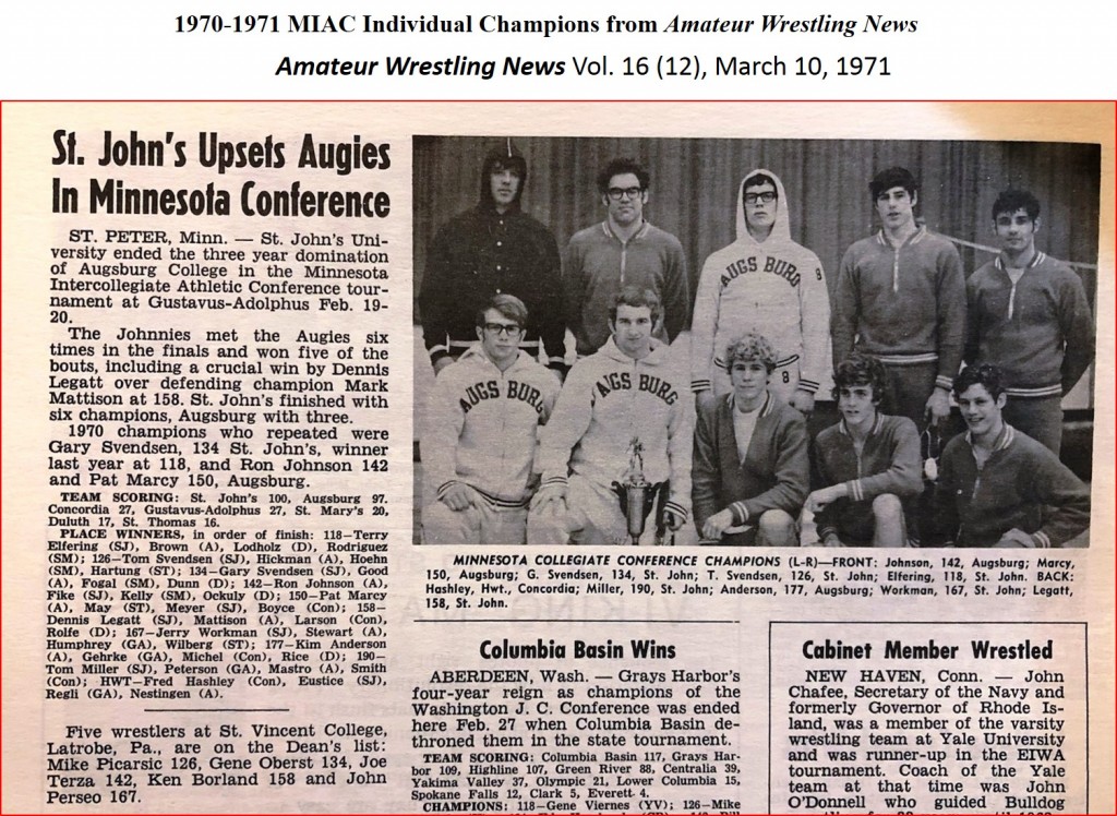 St. John's Upsets Augies In Minnesota Conference