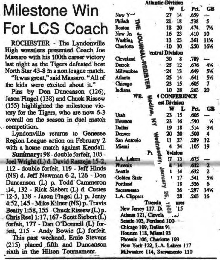 Milestone Win For Lyndonville Coach