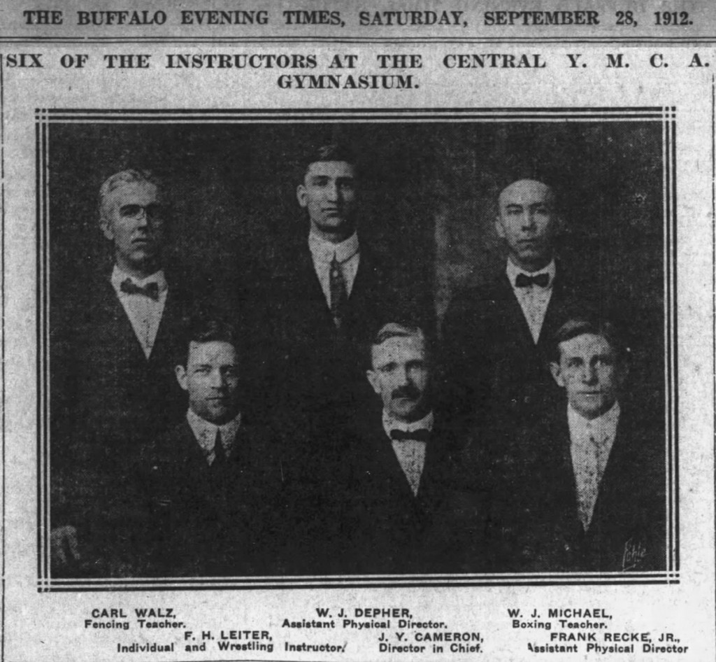 Six of the Instructors at the Central YMCA Gymnasium