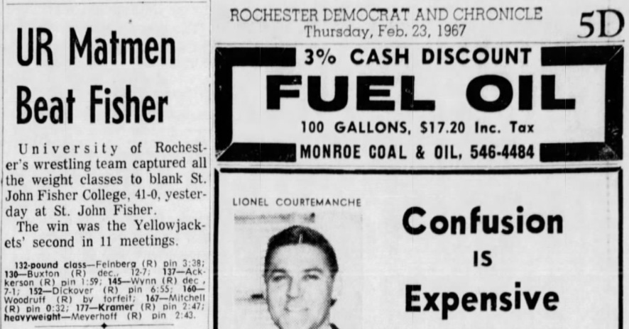 UR Matmen Beat Fisher