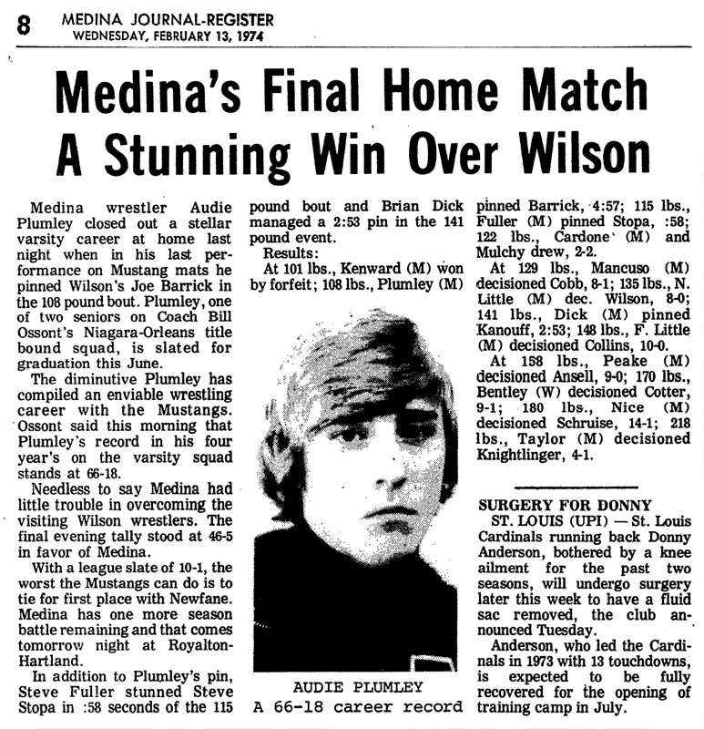 Medina Final Home Match A Stunning Win Over Wilson