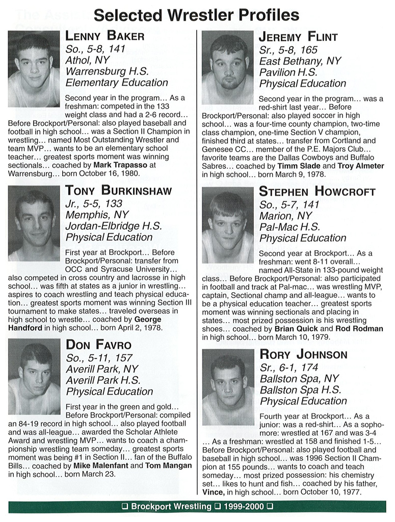 1999-2000 Brockport Golden Eagles