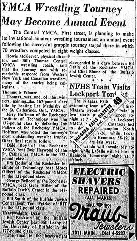 YMCA Wrestling Tourney May Become Annual Event