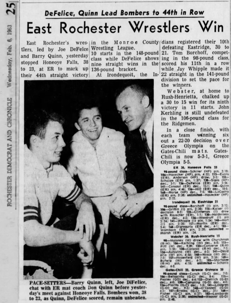 East Rochester Wrestlers Win