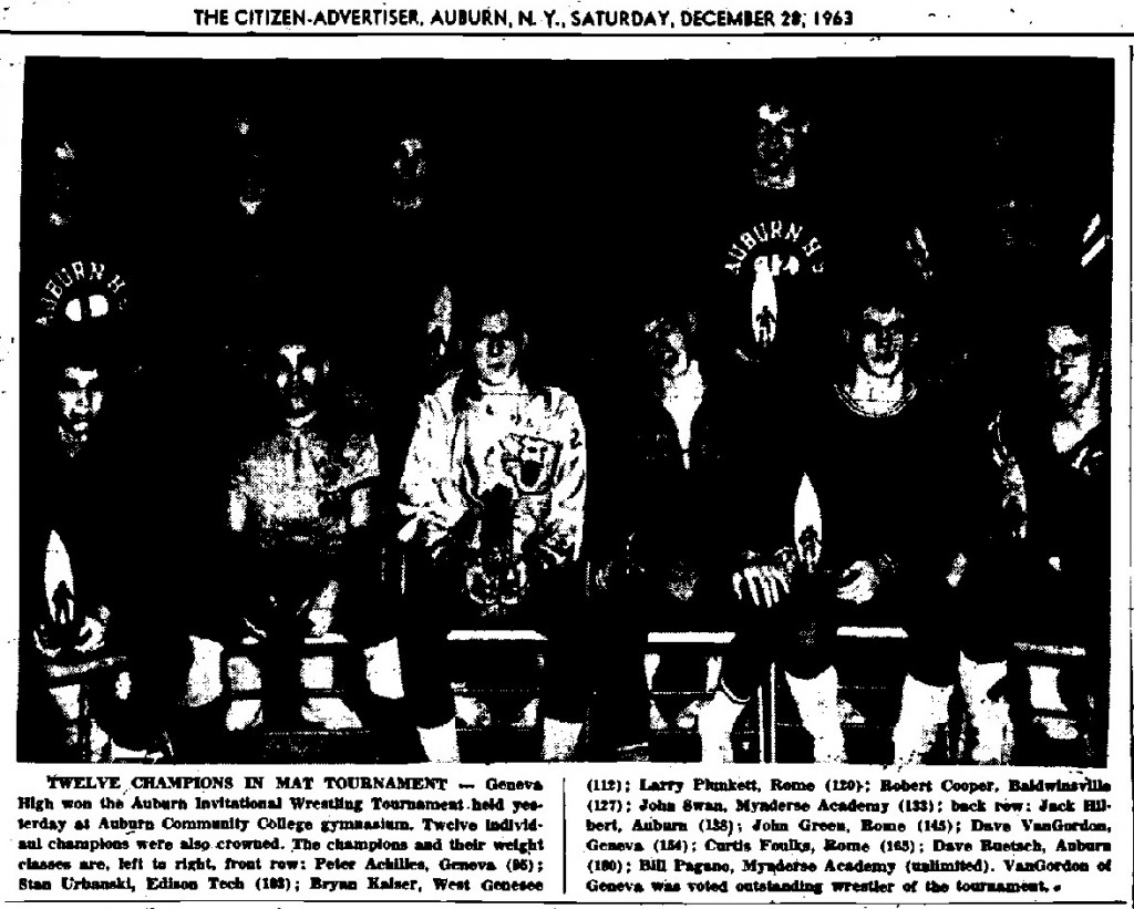 Twelve Champions in Mat Tournament