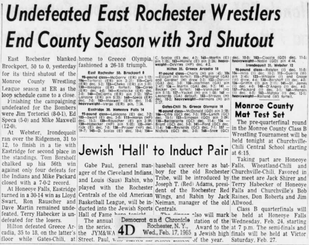 Irondequoit 31, Webster 12