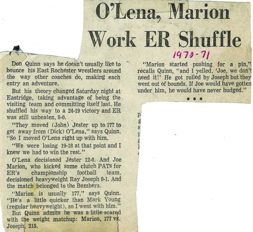 O'Lena, Marion Work ER Shuffle