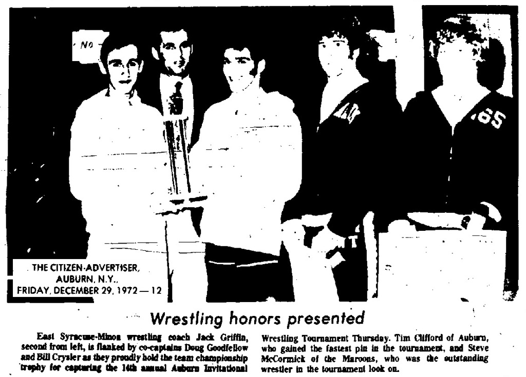 Wrestling honors presented