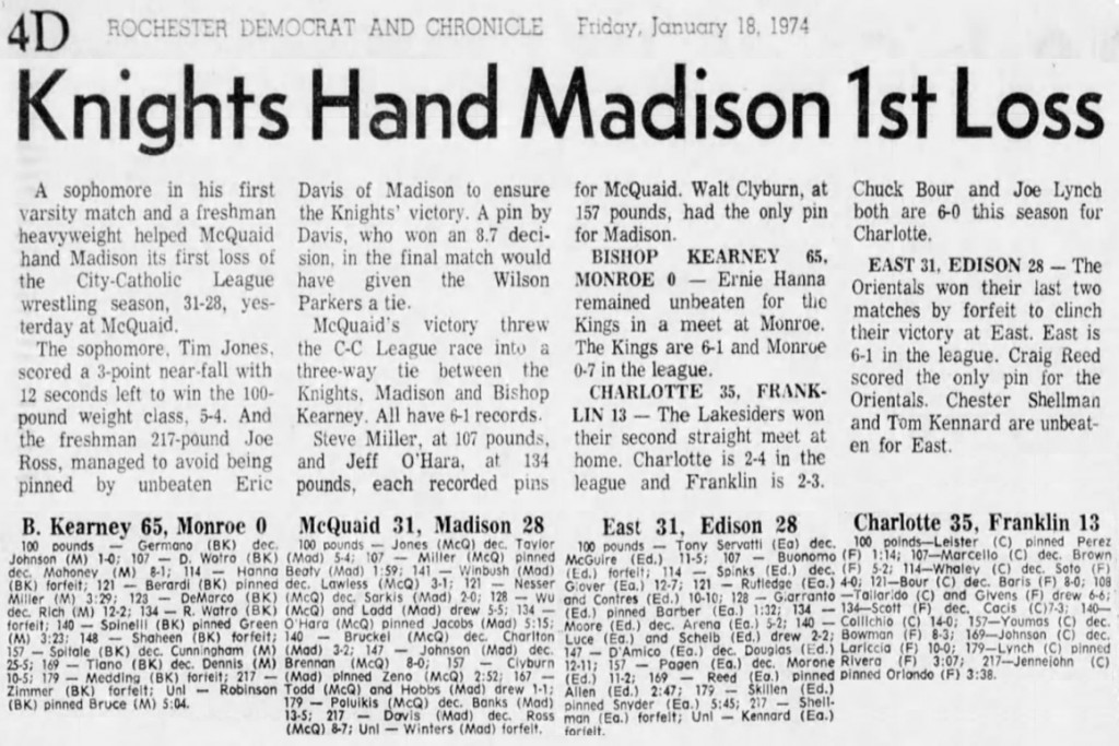 Bishop Kearney 65, Monroe 0