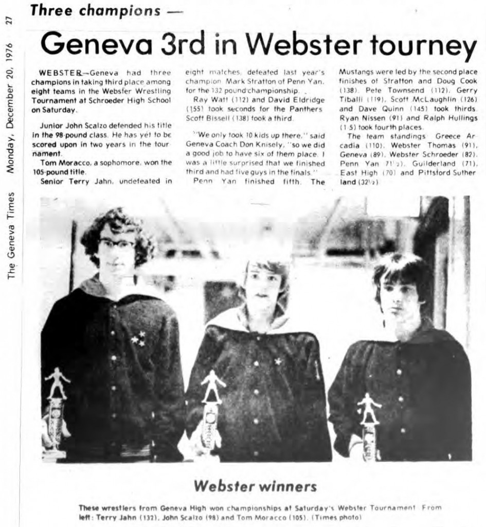 Geneva 3rd in Webster tourney