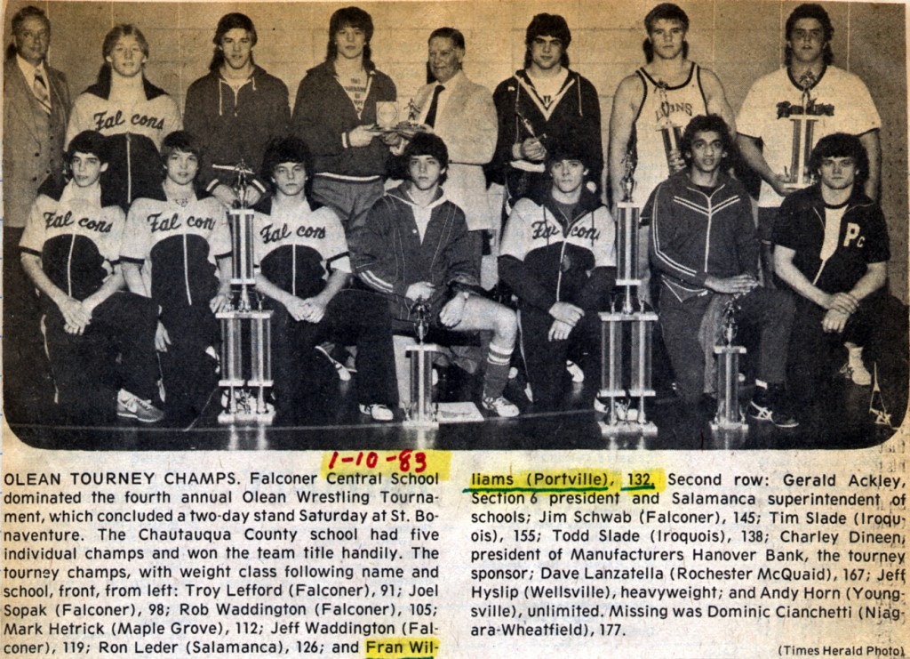 Olean Tourney Champs