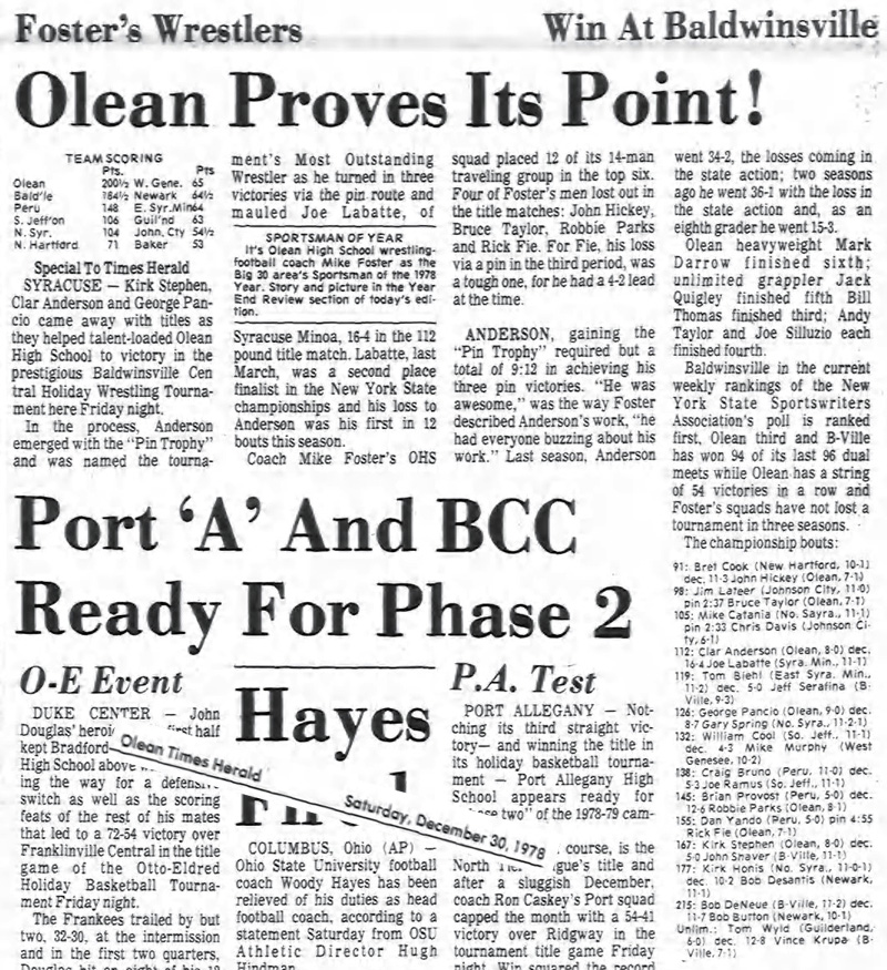 Olean Proves Its Point!