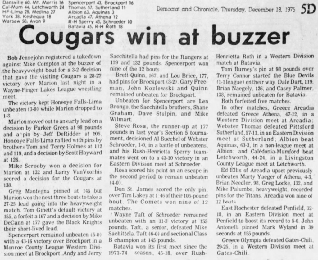 East Rochester routes Penfield