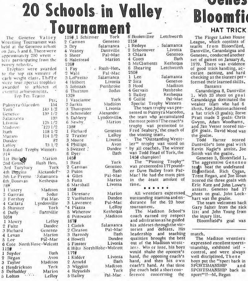 20 Schools in Valley Tournament