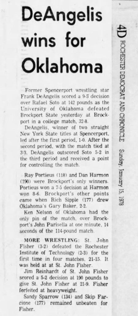 DeAngelis wins for Oklahoma