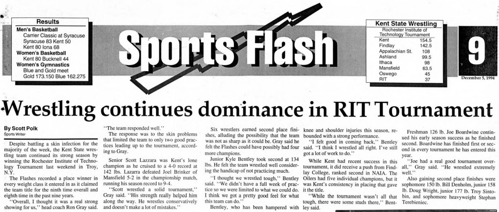 Kent State continues dominance in RIT Tournament