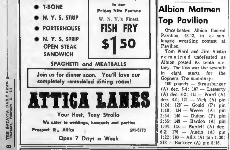 Albion Matmen Top Pavilion