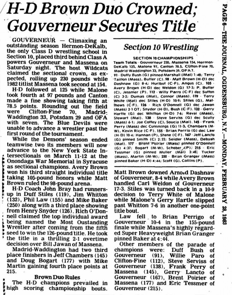 H-D Brown Duo Crowned; Gouverneur Secures Title