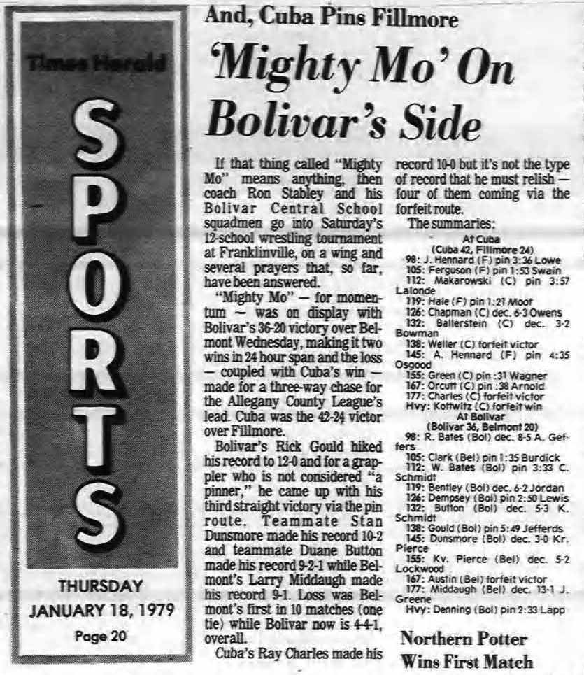 'Mighty Mo' On Bolivar's Side